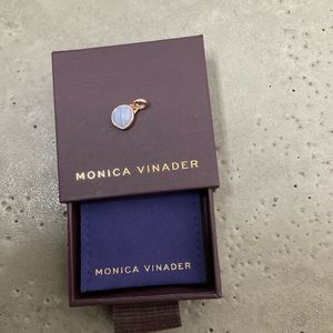 Monica Vinader Blue Lace Agate Charm